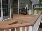 Ipe with white vinyl rails